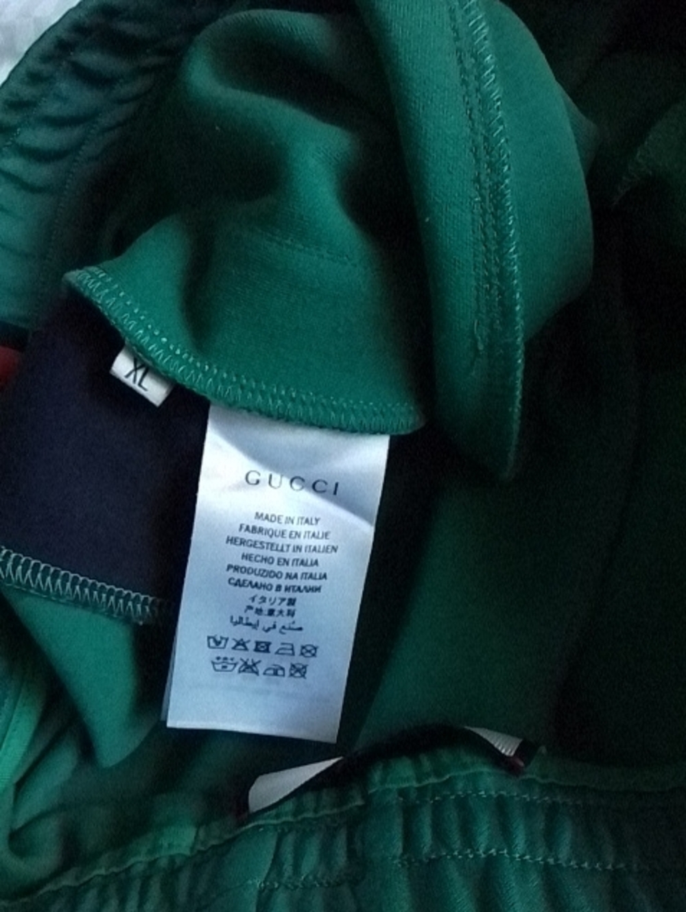 Gucci Vintage Green Track Joggers Lounge Pants - Picture 5 of 6